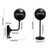 Helmet Holder 180 Degree Rotation Helmet Rack with 2 Hooks Wall Mounted Landing Helmet Hanger for Bike Motorcycle Helmet Coats Hats
