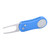 Foldable Golf Divot Repair Tool with Magnetic Ball Marker Golf Green Fork and Pop Up ButtonBlue