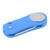 Foldable Golf Divot Repair Tool with Magnetic Ball Marker Golf Green Fork and Pop Up ButtonBlue