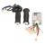 Brushed Motor Controller Set Aluminum Alloy Shell Rubber Handle 36V 1000W 4 Speed Throttle Twist Grip Handle for Electric Bike