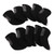10 PCS Golf Iron Head Covers Golf Club Head Protective Cover Golf Putter Cover Set Black