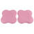 2Pcs Yoga Workout Knee Elbow Training Pad PU Cushion Exercise Mats Double Side Antislip(Pink )