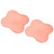2Pcs Yoga Workout Knee Elbow Training Pad PU Cushion Exercise Mats Double Side Antislip(Pink )
