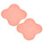 2Pcs Yoga Workout Knee Elbow Training Pad PU Cushion Exercise Mats Double Side Antislip(Pink )