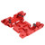 Aluminum Alloy Center Skid Transmission Plate Install Base for Axial SCX10 III AXI03007Red