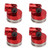 4Pcs RC Magnetic Body Post Invisible Body Shell Post Mount for 1/8 1/10 Remote Control VehicleRed