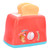 PopUp Toaster Play Toy Kitchen Bread Maker Model Toy Pretend Food Playset for Kids