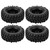 4Pcs 6 Holes Wheel Tyres Rubber Tires With Hubs for 1/10 Scale RC Crawler Off road Truck Car