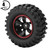 4Pcs 6 Holes Wheel Tyres Rubber Tires With Hubs for 1/10 Scale RC Crawler Off road Truck Car