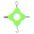 2PCS Green 4 in 1 Multifunction Outdoor Fishing Puller Knot Tool Fish Device Tackle Accessory
