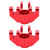 Aluminum Alloy Front Steering Cup for LOSI 1/8 LMT SOLID AXLE Remote Control Car AccessoryRed