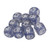 10pcs 6 Sided Dice Set Fun Interactive Waterproof Transparent Polyhedral Dice for Board Game Blue