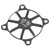 Motor Cooling Fan Cover Aluminum Alloy Heat Dissipation Fan Protective Cover for RC Car Black