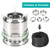 Lixada Folding Stainless Steel Camping Stove Portable Outdoor Wood Burning Stove with Foldable Handles and Alcohol Tray for Camping Hiking Backpacking Picnic BBQ