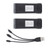 2Pcs 3.7V 1800mAh Lithium Battery with Charging Line for F184 S93 L900 A258 Remote Control Drone