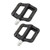 1 Pair Bike Pedal 9/16in Widened Anti Slip Easy Installation Nylon Fiber Mountain Bike Pedal for Bicycle Black