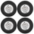 4Pcs Metal Drifting Rubber Wheel Tire Replacement Accessory for WPL D12 1/10 RC CarA type