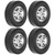 4Pcs Metal Drifting Rubber Wheel Tire Replacement Accessory for WPL D12 1/10 RC CarA type