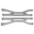 Aluminium Alloy Front Rear Upper Suspension Arms for Traxxas X MAXX 1/5 RC Car (Titanium Gray)