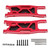 RC Car Rear Suspension Arm Aluminum Alloy Swing Arm Dustproof Carbon Plate Kit for Traxxas 1/8 Sledg Remote Control Car Red