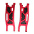 RC Car Rear Suspension Arm Aluminum Alloy Swing Arm Dustproof Carbon Plate Kit for Traxxas 1/8 Sledg Remote Control Car Red