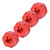 Aluminium Alloy 5mm To 12mm Wheel Hex Hub Adapter for WPL 1634 RC Truck (Red)