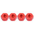 Aluminium Alloy 5mm To 12mm Wheel Hex Hub Adapter for WPL 1634 RC Truck (Red)