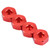Aluminium Alloy 5mm To 12mm Wheel Hex Hub Adapter for WPL 1634 RC Truck (Red)
