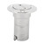 Stainless Steel Deck Funnel Water Oil Inlet Fill Filler Port Boat Gas Fuel Tank Cover Part38MM