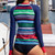 Women Swimming Swimsuit Swimwear Snorkeling Beach Top for Surfing