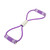 Figure 8 Puller Adjustable Length 8 Shaped Resistance Bands Elastic Fitness Pulling Rope for Arm and Shoulder Stretch Purple