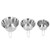 3 PCS Stainless Steel Camping Bowl Set Portable BBQ Folding Mug Bowls Mountaineering Picnic Cookware