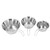 3 PCS Stainless Steel Camping Bowl Set Portable BBQ Folding Mug Bowls Mountaineering Picnic Cookware