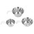 3 PCS Stainless Steel Camping Bowl Set Portable BBQ Folding Mug Bowls Mountaineering Picnic Cookware