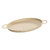 Korean BBQ Grill Pan Non Stick Barbecue Grill Plate Macaron Color Round Grill Plate with Handle for Home Picnic 34cm Yellow