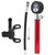 Portable Bicycle Air Pump Manual Tire Inflator 120PSI High Pressure LCD Digital DisplayRed