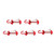 5 PCS Fishbone Deck Anchor Pegs Tent Awning Spring Hook Adjustable Wind Rope Fixing Buckle Deck Hook