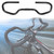 Adjustable Aluminum Alloy Mountain Bike Crooked Butterfly Handlebar Bicycle Accessory
