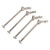 4pcs RC CVD Drive Shafts Professional Metal RC Car Transmission Axle for for ARRMA 1/7 1/8 RC Car Silver