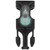 Outdoor Mini Survival Safety Light IPX8 Waterproof Signal Lamp with Release BuckleBlack Base Green Light
