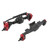 RC Front Rear Axle CNC Aluminum Alloy RC Car Front Rear Axles Set for Axial Scx10II Rgt 86100 Redcat Gen8 Black Red