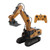 1:20 Scale 2.4G Remote Control Excavator 680° Rotation 11 Channel RC Excavator Toys RC Construction VehicleSingle Battery