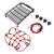 RC Car Roof Rack for 1/10 1/12 1/14 Universal RC Car Detailed Simulation RC Luggage Rack with Luggage Net LED Lights Round