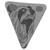 Enlee Triangle Reflective Bicycle Sign Cycling Outdoor Sports Warning Triangle Reflector Magnetic Stickers Reflective SignType B