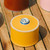 Gas Canister Protective Cover Portable PU Leather Gas Canister Cover for Outdoor Camping Accessories Earthy Yellow