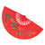 Red Tai Chi Martial Arts Kung Fu Bamboo Fan Right Hand Wushu Dance Practice Training