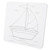 Pre Drawn Canvas Panel for Kids Cute Cartoon Pattern Imagination Development Pre Printed Canvas DIY Coloring Board Sailboat
