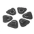 6Pcs PVC D Ring Patch Elastic Rope Set Stainless Steel D Ring Patch Bungee Cord Set for Inflatable Boats Canoes Kayaks Surfboards Vertical Paddle Boards Black