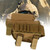 Outdoor Multifunction Tactics Butt Stock Bag Attachment Magazine Clip Cheek Rest Pouchkhaki