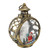 Christmas Vintage Decorative Candle Lantern Christmas Decorative Lantern with LED Flickering Flameless Candle Bronze Large Father Christmas